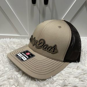 Only Dads. Laser engraved Richardson 112 trucker hat.